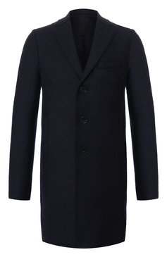 Мужской шерстяное пальто HARRIS WHARF LONDON темно-синего цвета, арт. C9101MLK | Фото 1 (Материал внешний: Шерсть; Рукава: Длинные; Длина (верхняя одежда): До середины бедра; Материал сплава: Проставлено, Проверено; Стили: Классический; Мужское Кросс-КТ: Верхняя одежда, пальто-верхняя одежда; Статус проверки: Проверено, Проверена категория; Драгоценные камни: Проставлено)