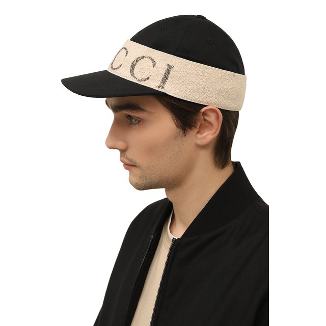 Хлопковая бейсболка Gucci  492545 4HC56 Фото 2