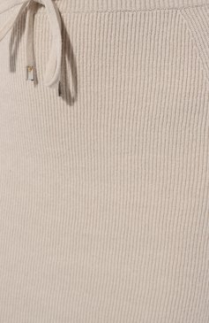 Женская юбка из шерсти и шелка D.EXTERIOR кремвого цвета, арт. 57152 | Фото 5 (Материал внешний: Шерсть; Кросс-КТ: Трикотаж; Женское Кросс-КТ: Юбка-одежда; Материал сплава: Проставлено; Длина Ж (юбки, платья, шорты): Миди; Драгоценные камни: Проставлено; Стили: Кэжуэл)