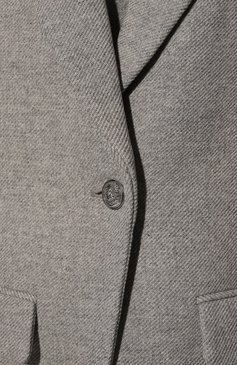 Женское пальто из шерсти и кашемира ZADIG&VOLTAIRE серого цвета, арт. WWC000184 | Фото 5 (Материал внешний: Шерсть; Рукава: Длинные; Длина (верхняя одежда): До колена; Региональные ограничения белый список (Axapta Mercury): Не проставлено; Материал сплава: Проставлено; Нос: Не проставлено; 1-2-бортные: Однобортные; Драгоценные камни: Проставлено; Материал подклада: Вискоза; Стили: Кэжуэл)