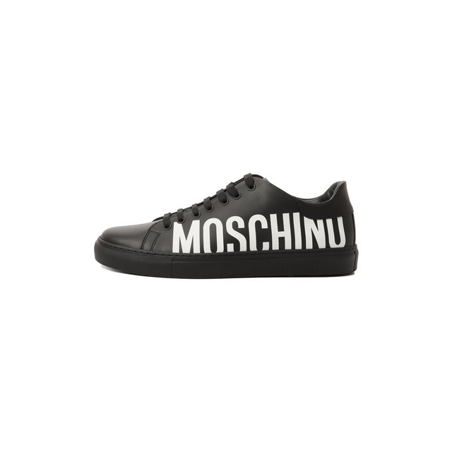 Кожаные кеды Moschino  MB15012G0G/GA0 Фото 4