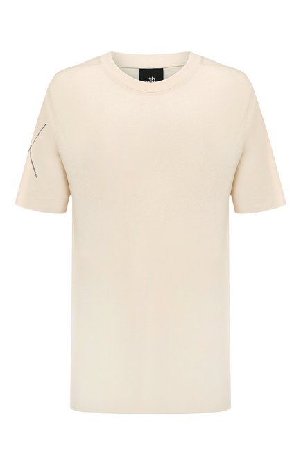 Мужская хлопковая футболка THOM KROM кремвого цвета по цене 11500 руб., арт. M TS 745 | Фото 1