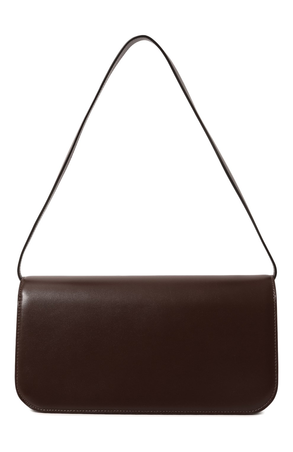 Женская сумка phoenix NEOUS темно-коричневого цвета, арт. 00027A | Фото 6 (Сумки-технические: Сумки top-handle; Размер: medium; Материал: Натуральная кожа; Материал сплава: Проставлено; Драгоценные камни: Проставлено)