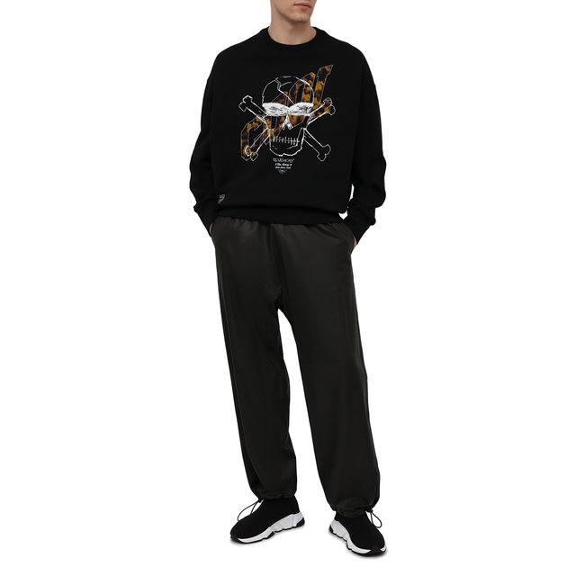 Текстильные кроссовки Speed 2.0 Balenciaga  645056/W2DBQ Фото 2