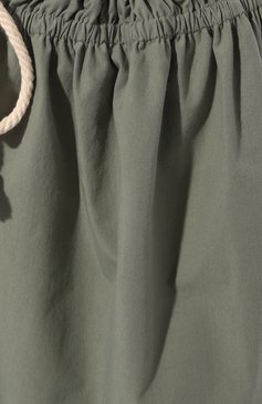 Женские хлопковые шорты JIL SANDER зеленого цвета, арт. J40KA0120/J45127 | Фото 5 (Женское Кросс-КТ: Шорты-одежда; Длина Ж (юбки, платья, шорты): Мини; Материал сплава: Проставлено; Материал внешний: Хлопок; Драгоценные камни: Проставлено; Стили: Минимализм)