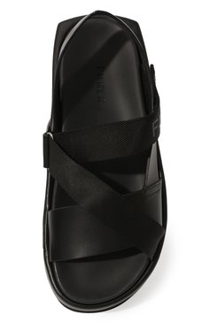 Женские комбинированные сандалии FURLA черного цвета, арт. YE41REA/BX0070 | Фото 6 (Материал внешний: Кожа)