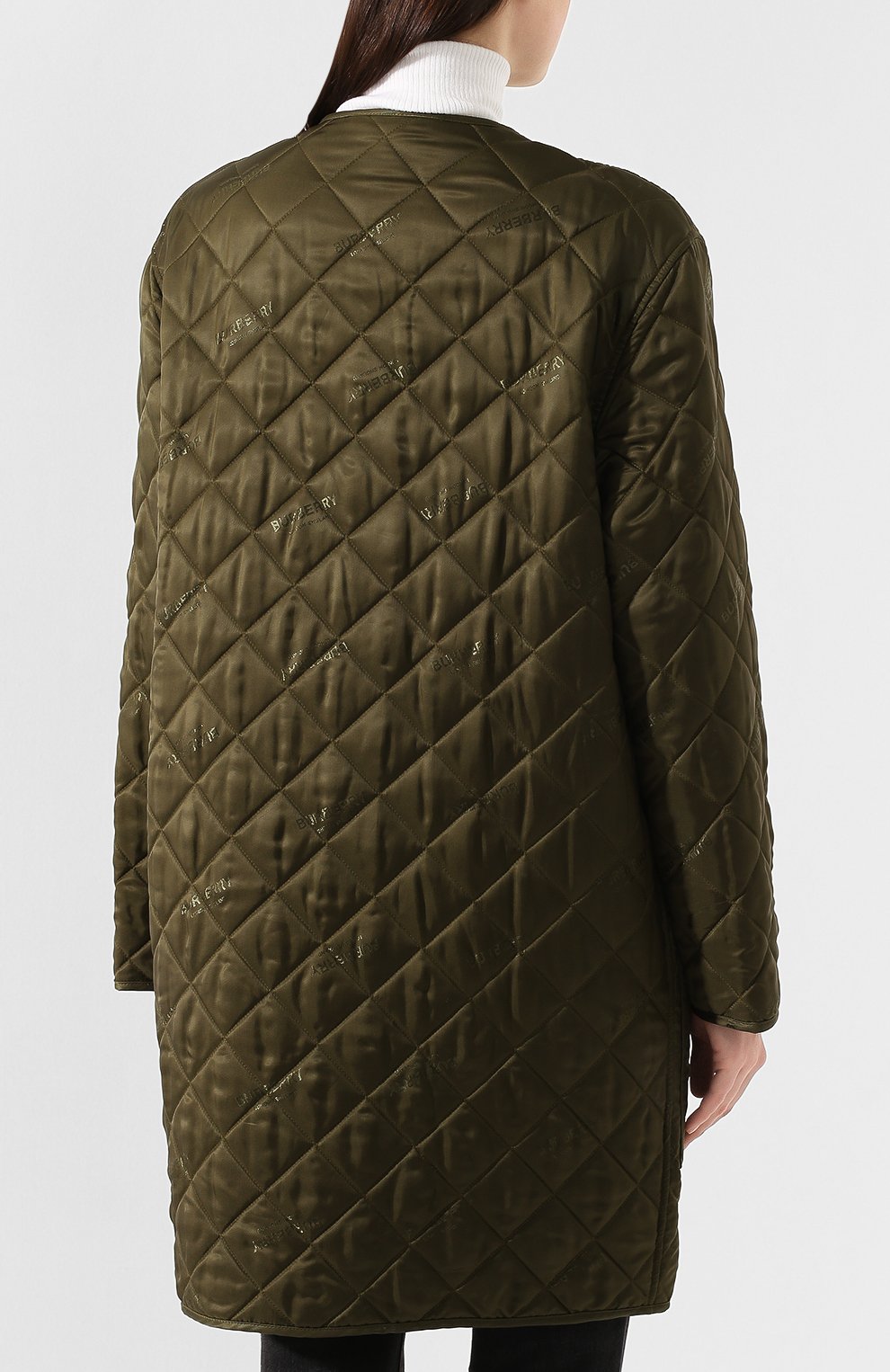 Женское зеленое пальто bardsey BURBERRY купить в интернет-магазине ЦУМ ...
