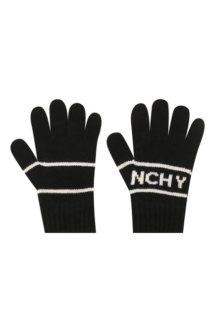 Детские перчатки GIVENCHY черного цвета, арт. H20038 | Фото 2 (Региональные ограничения белый список (Axapta Mercury): RU)