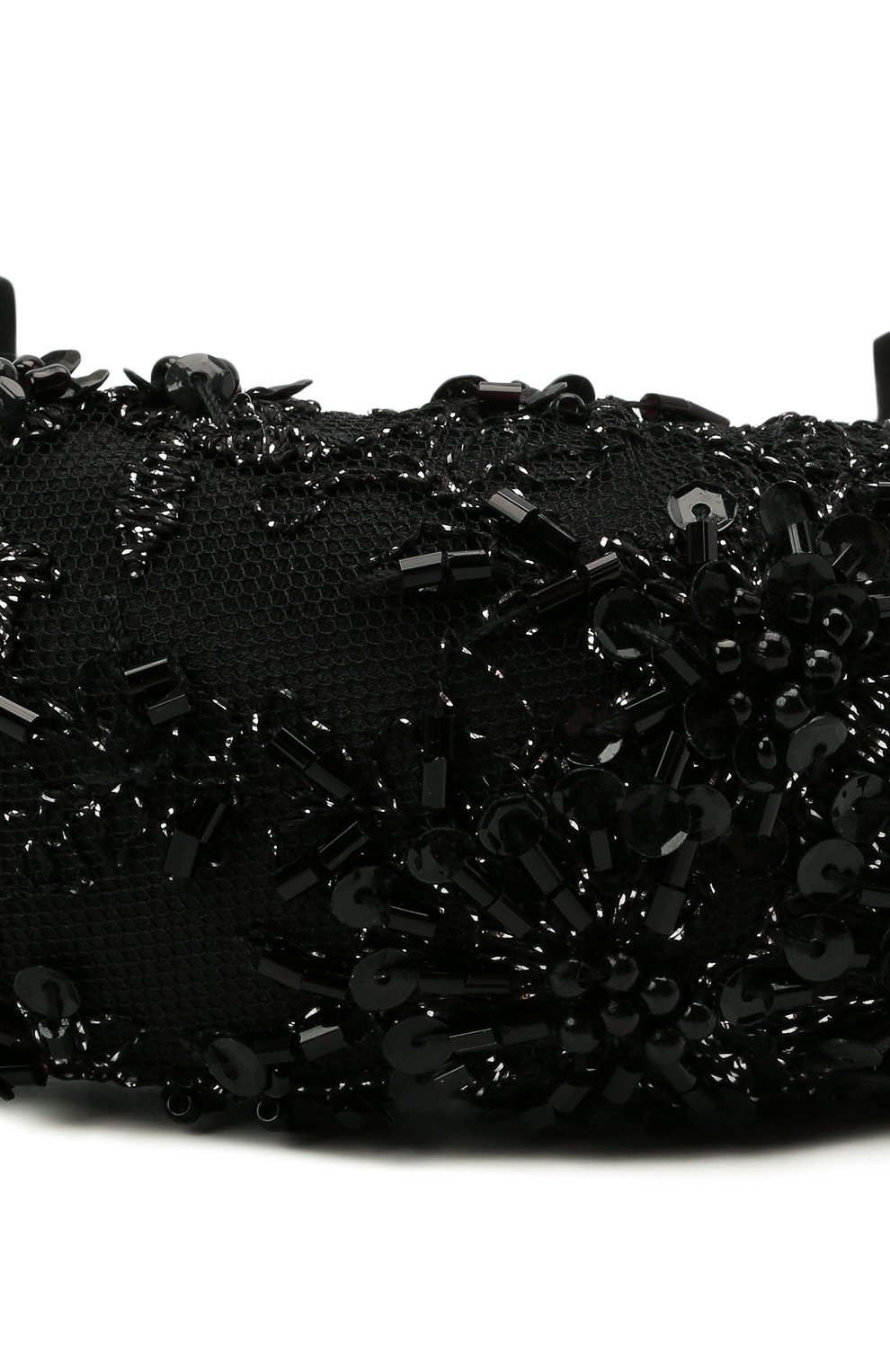 Женский ободок для волос FLOWER ME черного цвета, арт. HAIRBAND-NS003014L | Фото 4 (Материал: Текстиль)