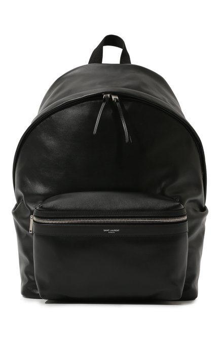 Мужской кожаный рюкзак city SAINT LAURENT черного цвета, арт. 534967/0AY3F | Фото 1 (Статус проверки: Проверена категория; Материал: Натуральная кожа; Размер: large; Стили: Кэжуэл)