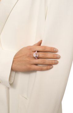 Женское кольцо LILI ARCHIVE фиолетового цвета, арт. RMMIX1 | Фото 2 (Материал: Кристаллы, Пластик, Керамика; Региональные ограничения белый список (Axapta Mercury): Не проставлено; Нос: Не проставлено)