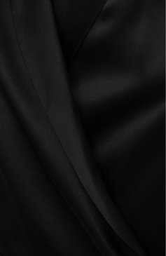 Женский шелковый халат LA PERLA черного цвета, арт. 0020293/C0 | Фото 5 (Материал внешний: Шелк)