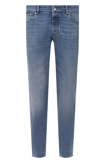 Мужские джинсы BRUNELLO CUCINELLI голубого цвета по цене 72350 руб., арт. M283PB2210 | Фото 1