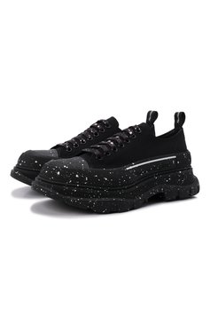 Мужские текстильные ботинки tread slick ALEXANDER MCQUEEN черного цвета, арт. 682414/W4MVI | Фото 1 (Материал внешний: Текстиль; Мужское Кросс-КТ: Ботинки-обувь; Региональные ограничения белый список (Axapta Mercury): Не проставлено; Материал внутренний: Натуральная кожа; Материал сплава: Проставлено; Нос: Не проставлено; Материал утеплителя: Без утеплителя; Драгоценные камни: Проставлено; Длина стельки: 26,0, 26,6, 27,3, 27,6, 28,0, 28,3, 28,7, 29,0, 29,3, 29,6, 30,0, 30,7)
