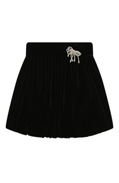 Детская юбка DESIGNERS CAT черного цвета, арт. 100000K01001245/4A-8A | Фото 1 (Материал внешний: Синтетический материал; Материал сплава: Проставлено; Нос: Не проставлено; Материал подклада: Хлопок)