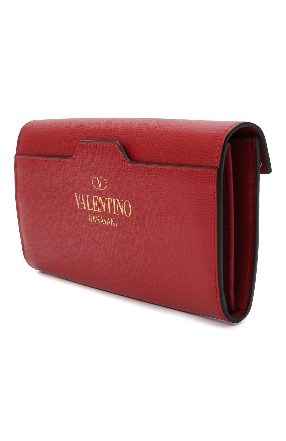 Женские кожаный кошелек VALENTINO красного ц вета, арт. WW0P0W68/XVD | Фото 2 (Материал: Натуральная кожа)