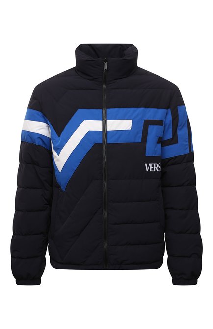 Мужская двусторонняя куртка VERSACE темно-синего цвета по цене 157500 руб., арт. 1003640/1A02512 | Фото 1