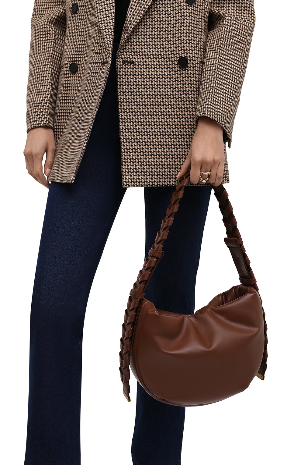 Женская сумка mackintosh small STELLA MCCARTNEY коричневого цвета, арт. 700271/W8872 | Фото 2 (Сумки-технические: Сумки top-handle; Материал: Текстиль, Экокожа; Размер: small)