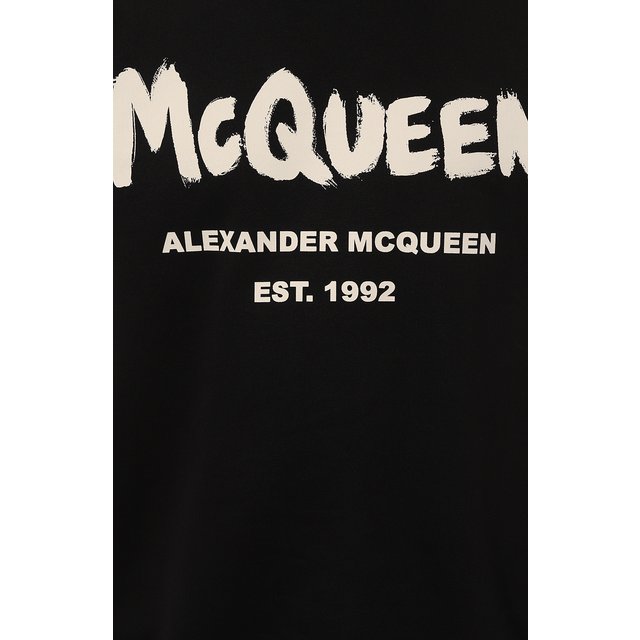 Хлопковый свитшот Alexander McQueen  688713 QTZ81 Фото 5