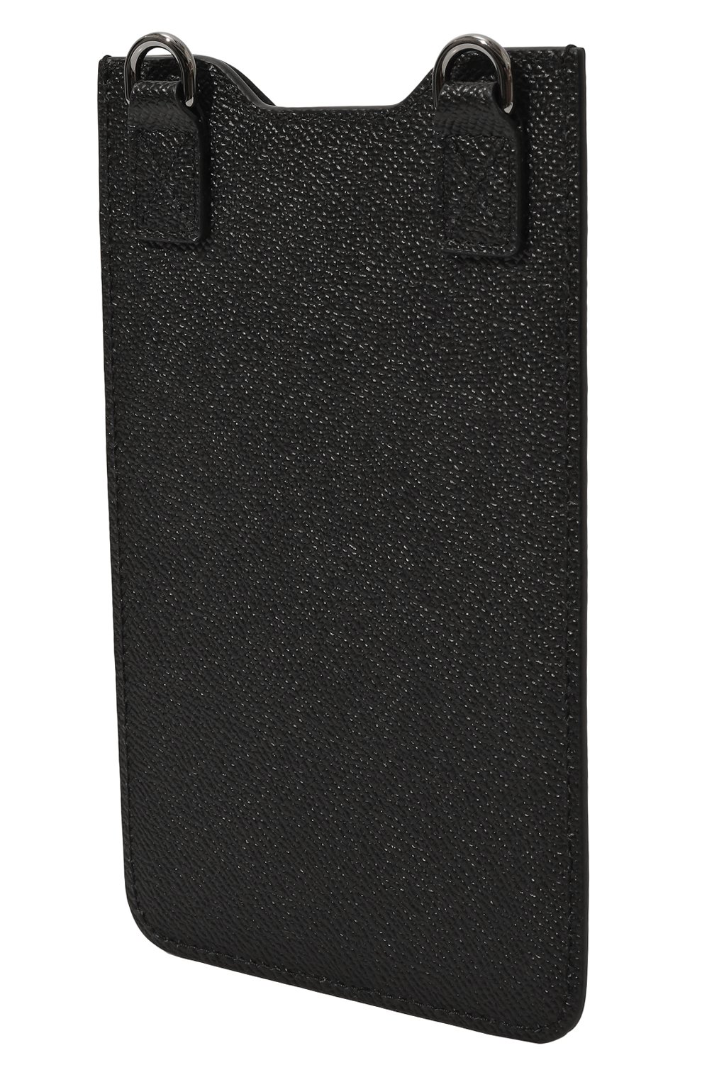 Кожаный футляр для iphone DOLCE & GABBANA черного цвета, арт. BP3224/AG219 | Фото 2 (Региональные ограничения белый список (Axapta Mercury): Не проставлено; Материал: Натуральная кожа; Нос: Не проставлено)