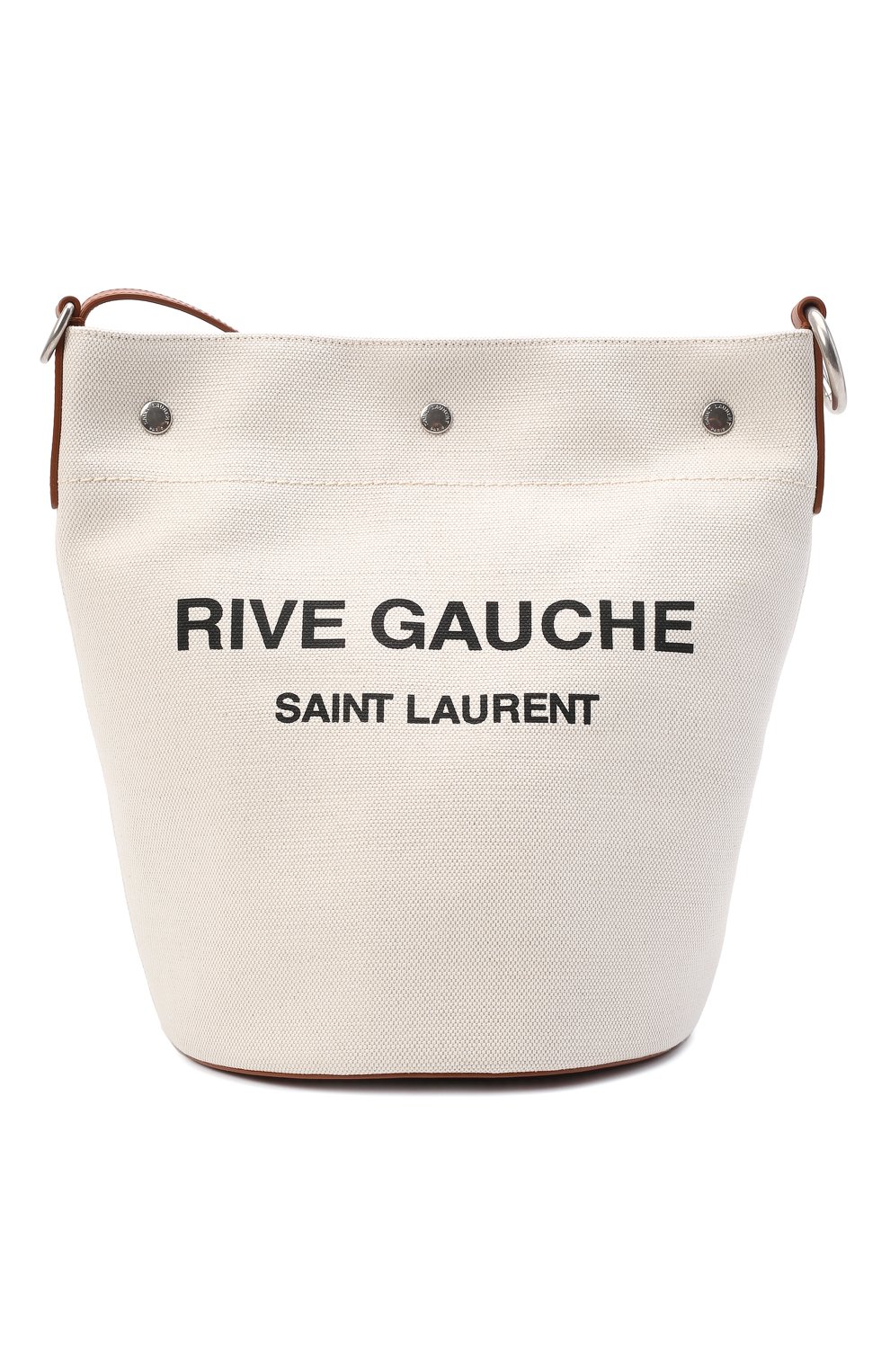 Женский сумка rive gauche SAINT LAURENT кремвого цвета, арт. 669299/FAABK | Фото 1 (Сумки-технические: Сумки-шопперы; Размер: medium; Ремень/цепочка: На ремешке; Материал: Текстиль)