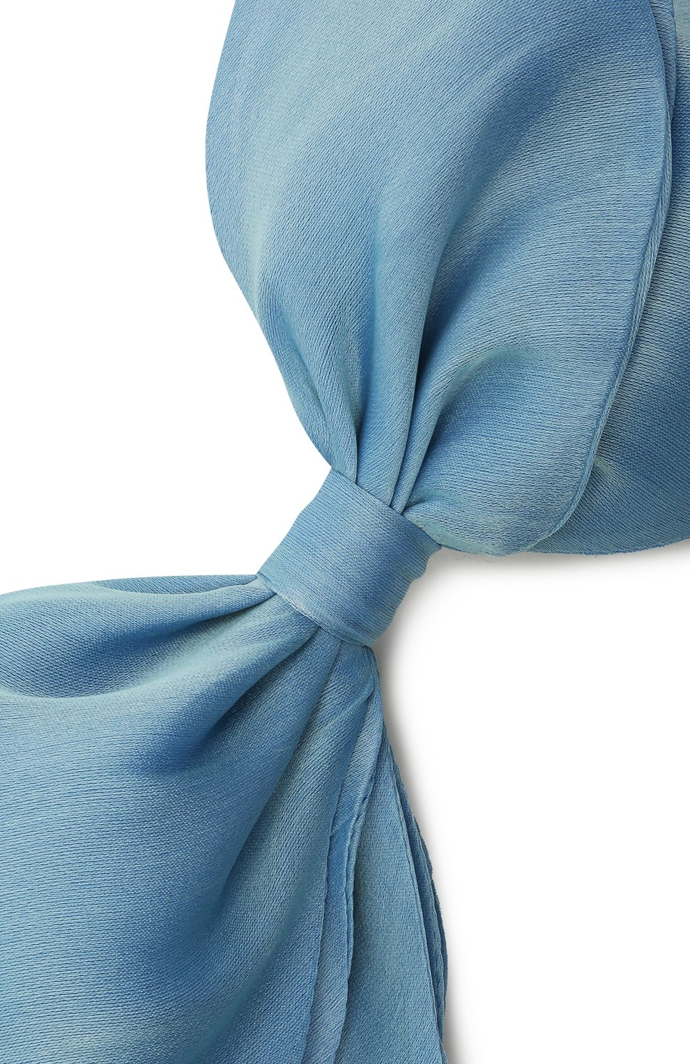 Женская заколка для волос FLOWER ME голубого цвета, арт. ZBOW-NS005010L | Фото 3 (Материал: Текстиль)