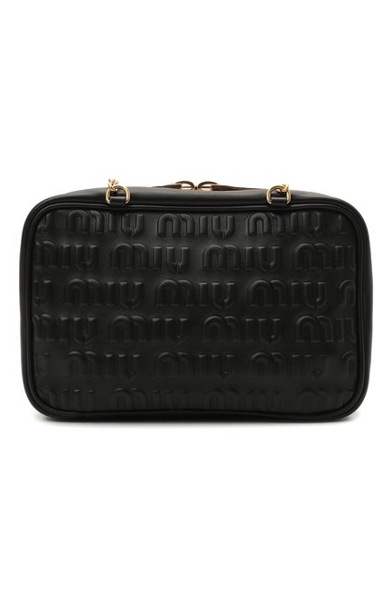 Женская сумка MIU MIU черного цвета по цене 215000 руб., арт. 5BB114-2F51-F0002-OOO | Фото 1