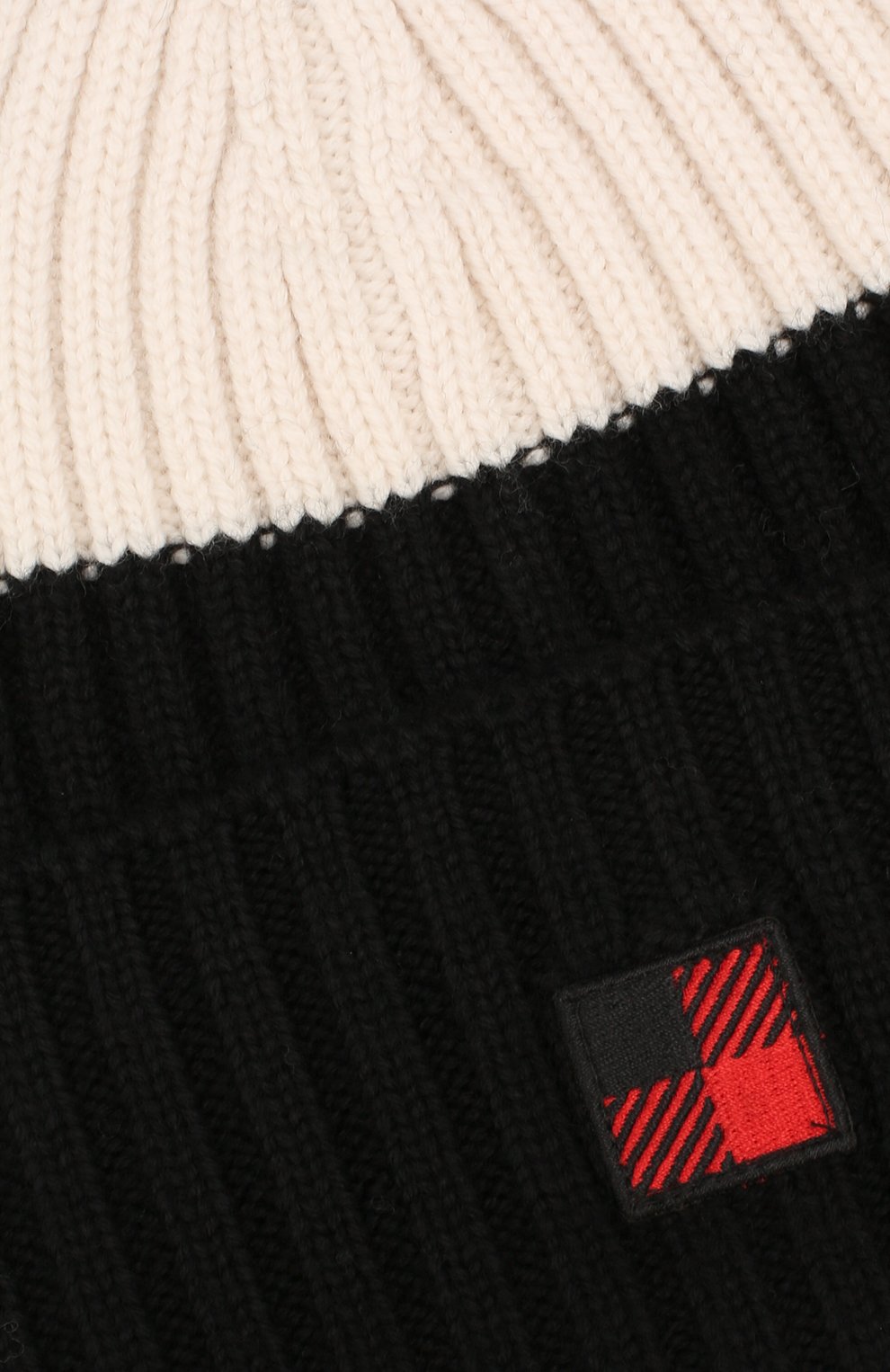 Женская шерстяная шапка WOOLRICH черно-белого цвета, арт. WWACC1459/UF0096 | Фото 3 (Материал: Текстиль, Шерсть; Статус проверки: Проверена категория)