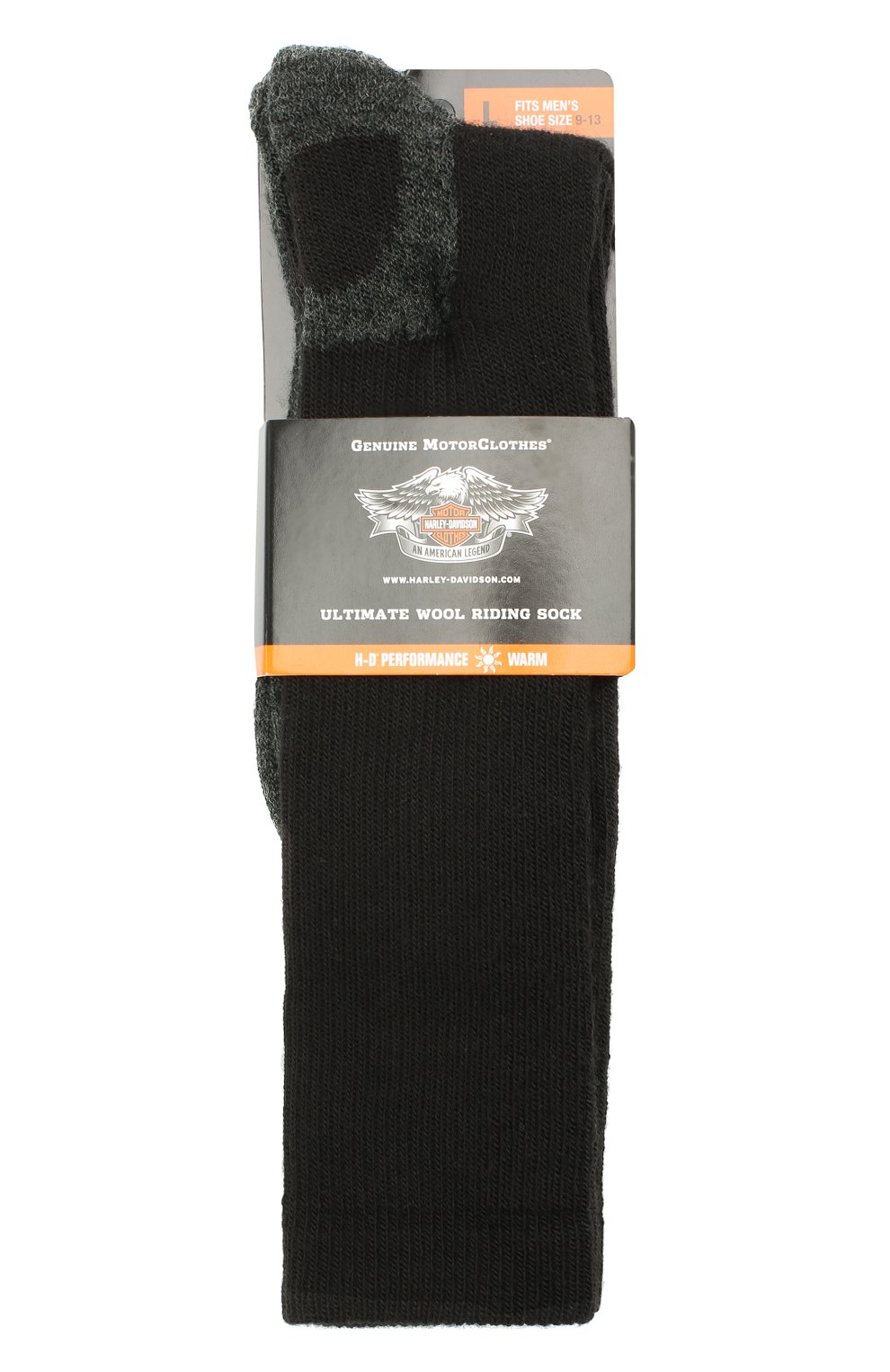Мужские носки HARLEY-DAVIDSON черного цвета, арт. 99985670 | Фото 1 (Кросс-КТ: бельё; Материал внешний: Синтетический материал)