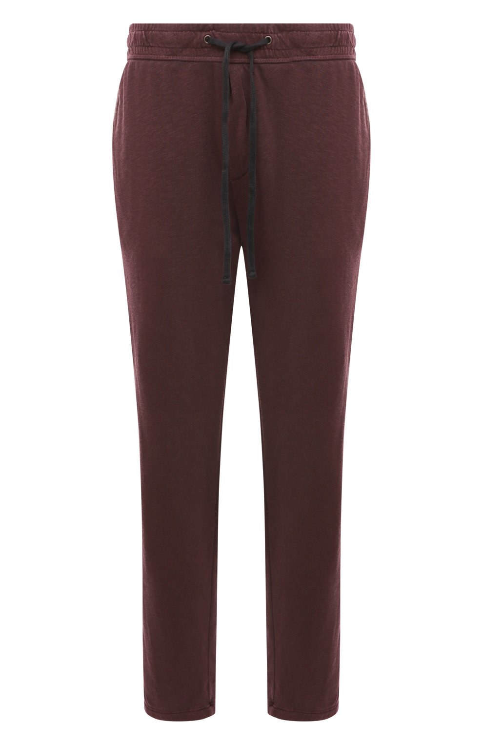 Хлопковые брюки James Perse MXA1161/NAPP, цвет бордовый, размер 48