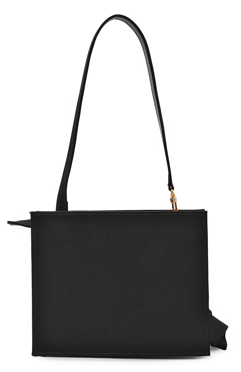 Женская сумка bow N21 черного цвета, арт. 23IBP0962RS01 | Фото 6 (Сумки-технические: Сумки top-handle; Материал сплава: Проставлено; Материал: Текстиль; Драгоценные камни: Проставлено; Размер: small)