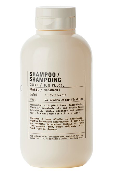 Шампунь для волос basil (250ml) LE LABO бесцветного цвета, арт. 842185117513 | Фото 1 (Статус проверки: Проверена категория; Тип продукта: Шампуни)