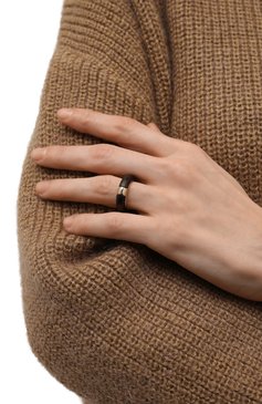 Женское кольцо CHLOÉ коричневого цвета, арт. CHC21WFR92BWD | Фото 2 (Материал: Металл)