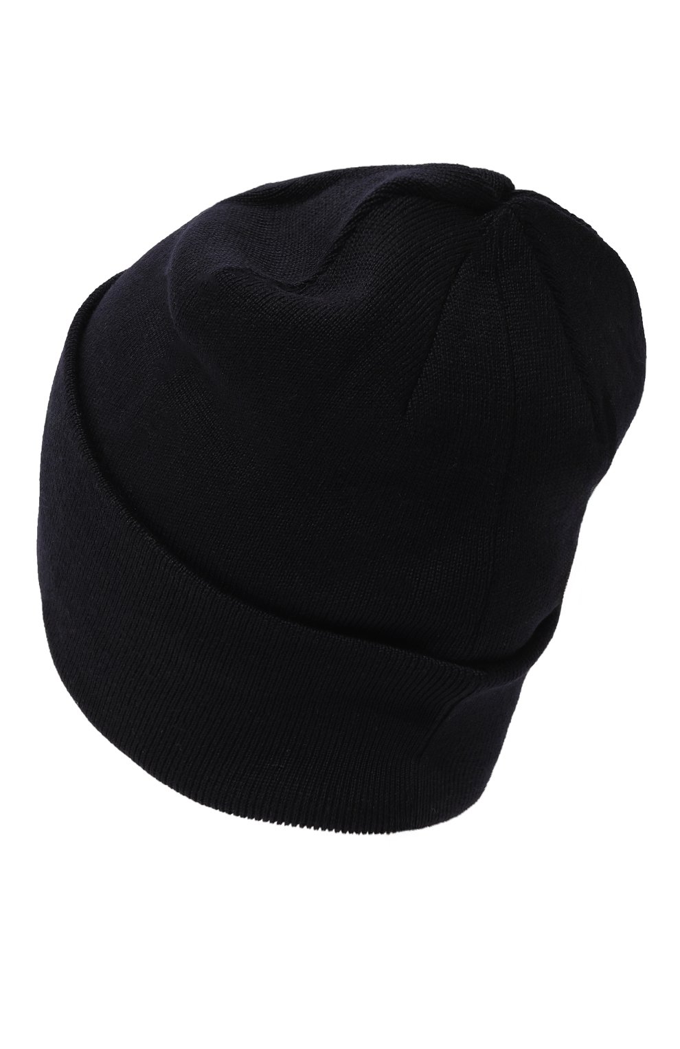 Детского шерстяная шапка IL TRENINO темно-синего цвета, арт. CL-4059/J | Фото 2 (Материал: Текстиль, Шерсть; Материал сплава: Проставлено; Нос: Не проставлено)