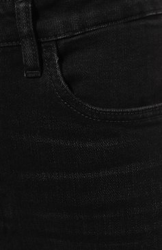 Женские джинсы 3X1 черного цвета, арт. 31-W42D12-DSR114/BLACK ATLANTIC | Фото 5 (Длина (брюки, джинсы): Удлиненные; Кросс-КТ: Деним; Силуэт Ж (брюки и джинсы): Прямые; Материал сплава: Проставлено; Материал внешний: Хлопок, Де ним; Драгоценные камни: Проставлено)