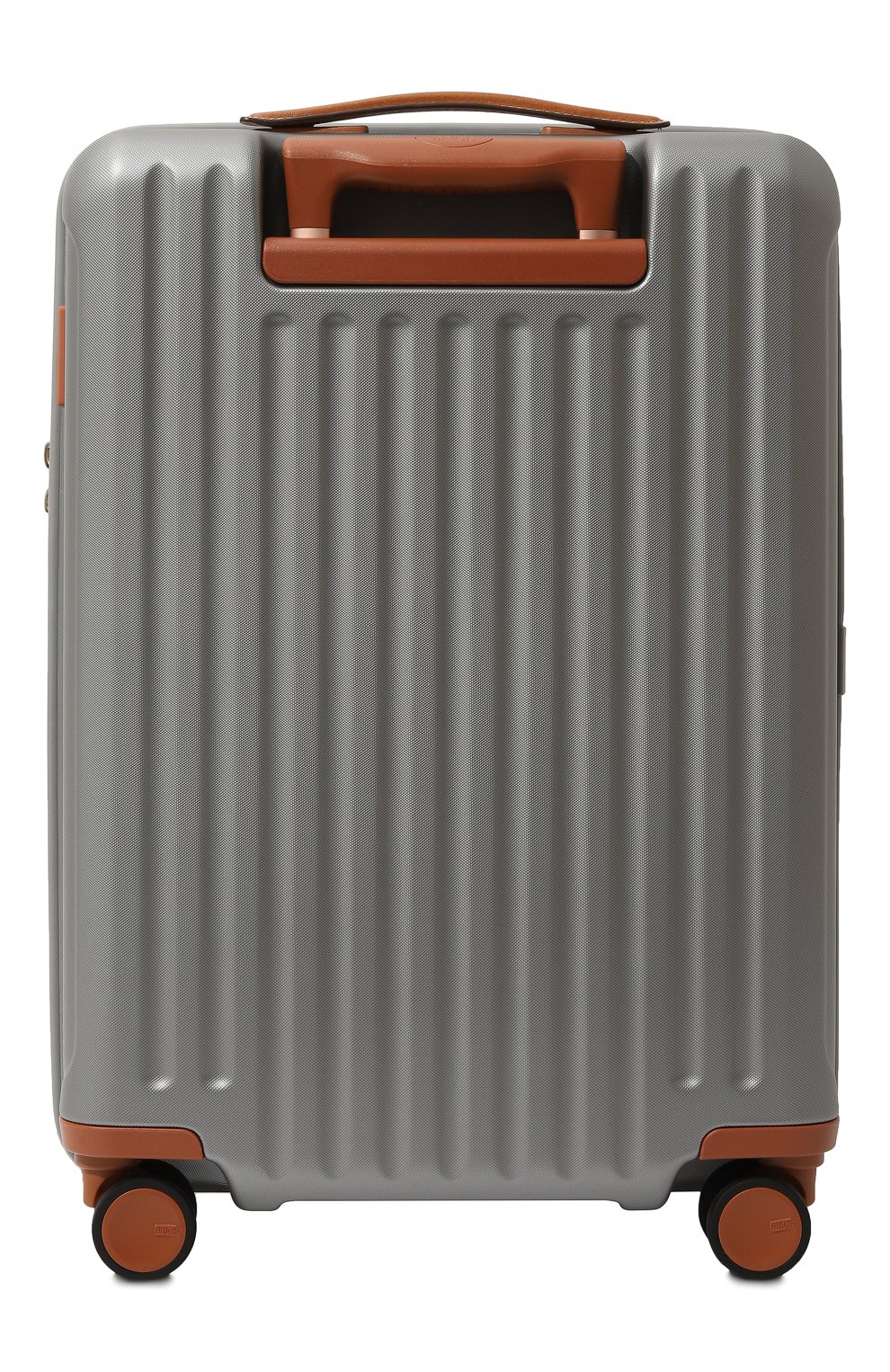 Женский дорожный чемодан capri trolley BRIC`S серебряного цвета, арт. BRK28027.021 | Фото 5 (Материал сплава: Проставлено; Драгоценные камни: Проставлено; Материал: Экокожа; Размер: large)