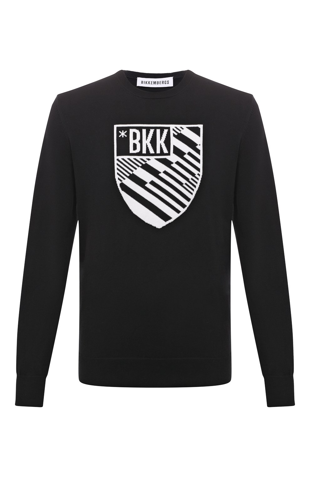 Хлопковый джемпер Dirk Bikkembergs C S 54G 11 X 1472, цвет чёрный, размер 48