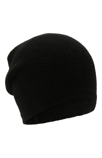 Женская кашемировая шапка INVERNI черного цвета, арт. 5263 CM | Фото 1 (Материал: Шерсть, Кашемир, Текстиль)