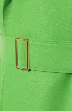 Женское шерстяное пальто HARRIS WHARF LONDON зеленого цвета, арт. A1238MLX | Фото 5 (Материал внешний: Шерсть; Материал сплава: Проставлено; 1-2-бортные: Однобортные; Драгоценные камни: Проставлено; Стили: Кэжуэл)