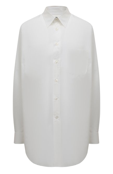Женская хлопковая рубашка MAISON MARGIELA белого цвета по цене 51600 ру б., арт. SI0DL0001/S52245 | Фото 1
