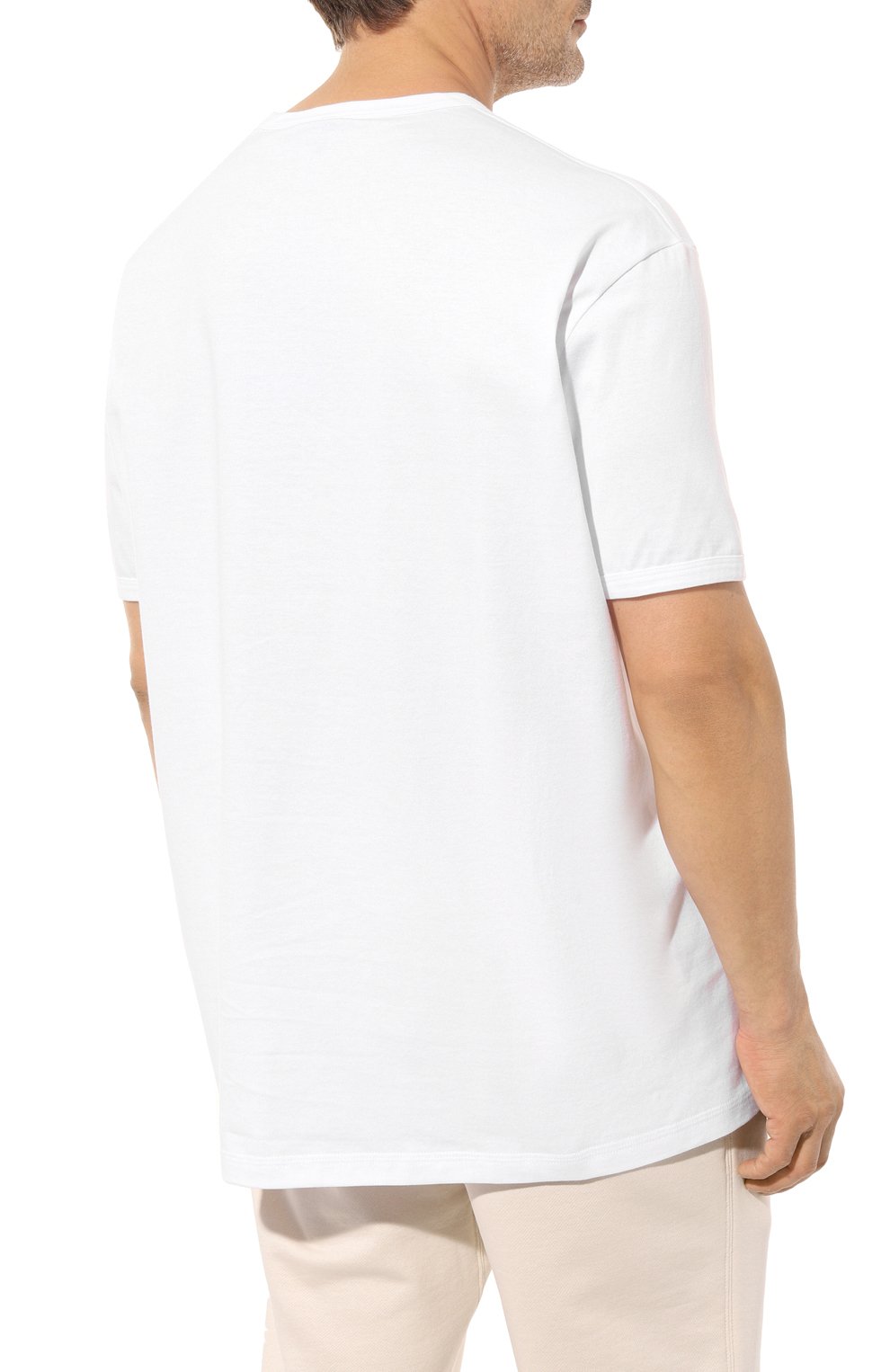 Хлопковая футболка Paul&Shark 13311668/3XL-6XL, цвет белый, размер 58 13311668/3XL-6XL - фото 4