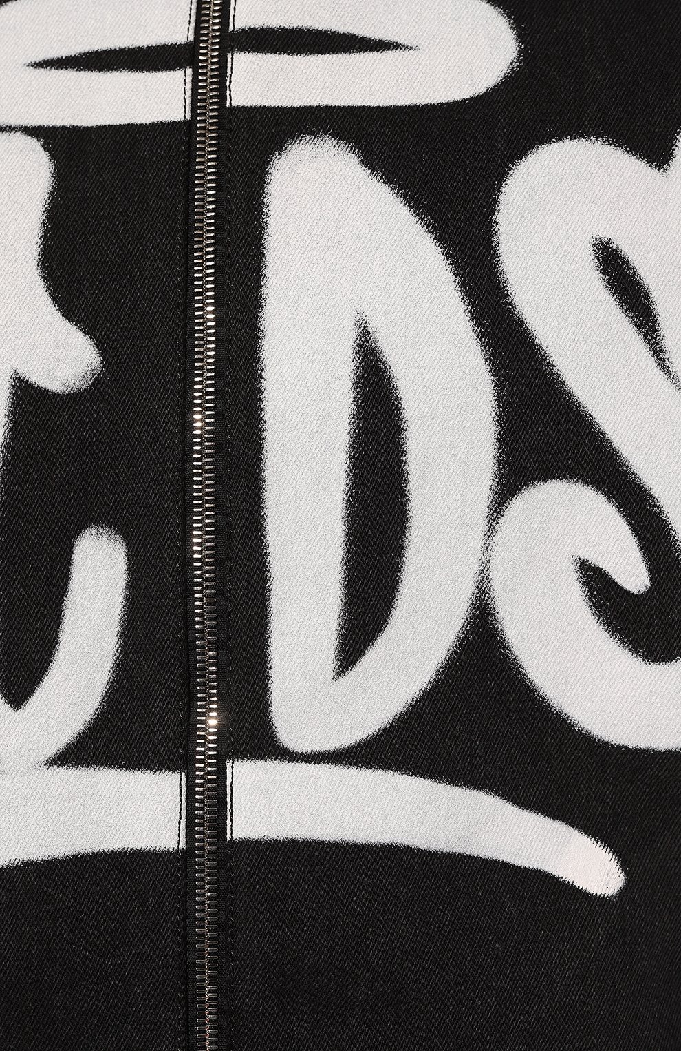 Мужская джинсовая куртка GCDS черного цвета, арт. FW23M190002 | Фото 5 (Кросс-КТ: Куртка, Деним; Рукава: Длинные; Стили: Гранж; Материал сплава: Проставлено; Материал внешний: Хлопок, Деним; Драгоценные камни: Проставлено; Длина (верхняя одежда): Короткие)