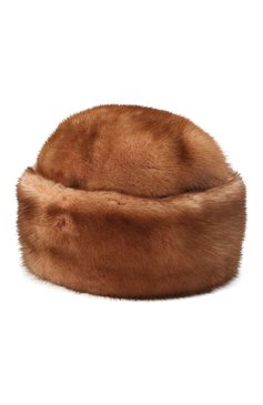 Женская шапка джулия из меха норки FURLAND темно-бежевого цвета, арт. 0034600110012600000 | Фото 1 (Материал: Натуральный мех)