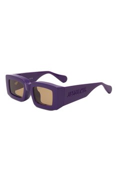 Женские солнцезащитные очки JACQUEMUS фиолетового цвета, арт. LES LUNETTES TUPI MULTI PURPLE | Фото 1 (Кросс-КТ: С/з-унисекс; Материал: Пластик; Тип очков: С/з; Оптика Гендер: оптика-унисекс; Очки форма: Прямоугольные)