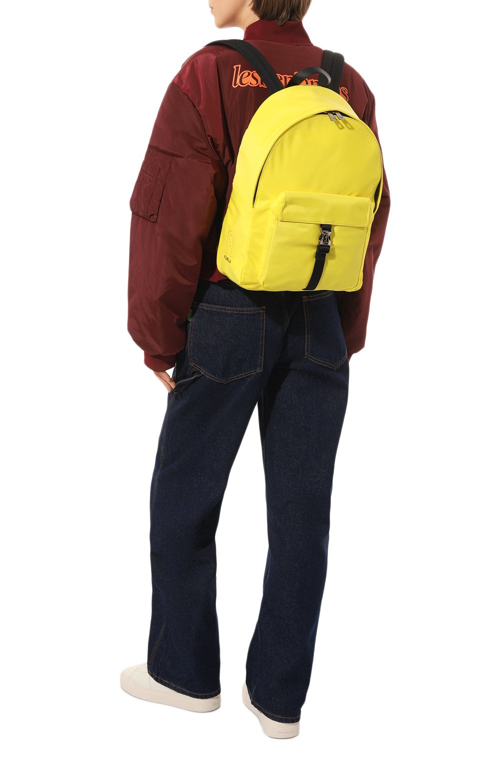 Женский рюкза�к cosmo medium FURLA желтого цвета, арт. MB00069/S50000 | Фото 7 (Размер: medium; Материал сплава: Проставлено; Стили: Спорт-шик; Материал: Текстиль; Драгоценные камни: Проставлено)