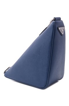 Мужская кожаная сумка PRADA синего цвета, арт. 2VH155-2FAD-F0016-OOO | Фото 4 (Размер: medium; Материал: Натуральная кожа; Ремень/цепочка: На ремешке)