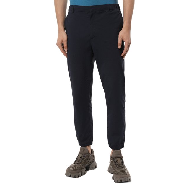 Хлопковые джоггеры Prada  SPH149-1UP4-F0GX3-212 Фото 3