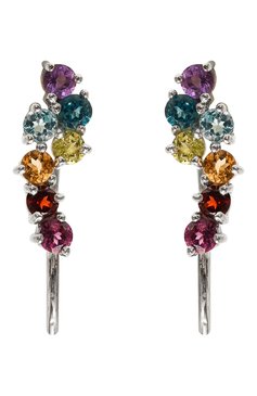 Женские серьги SECRETS JEWELRY разноцветного цвета, арт. СРСС00905 | Фото 1 (Материал: Серебро)