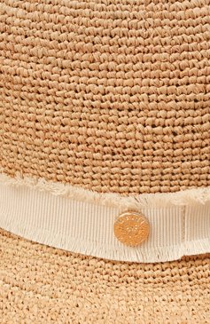 Женская шляпа из рафии HEIDI KLEIN бежевого цвета, арт. ACRC1256 | Фото 4 (Материал: Растительное волокно)
