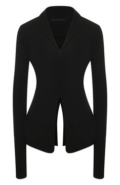 Женский топ из вискозы HELMUT LANG черного цвета, арт. M10HW507 | Фото 1 (Рукава: Длинные; Длина (для топов): Стандартные; Материал внешний: Вискоза; Стили: Минимализм)